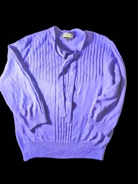 Miceli Purple 3/4 Sleeves Sweater Size XL